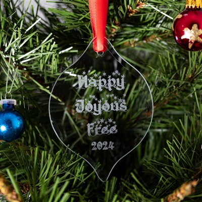 HAPPY, JOYOUS, AND FREE - RECOVERY ORNAMENT - 2023