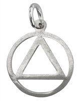 Sterling Silver - Medium Flat AA Logo Pendant