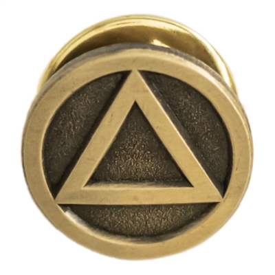 1/2" Diameter Bronze AA Logo Lapel Pin