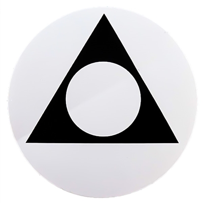 Black on White 3" Sticker Al-Anon Triangle-Circle Logo