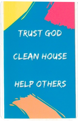 Trust God - Clean House - Help Others Laminated Verse Card