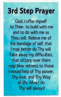 AA 3rd Step Prayer Laminated Verse Card