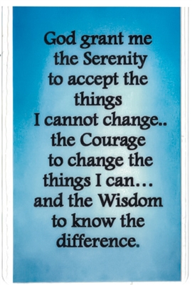 St Francis and Serenity Prayer Laminated Verse Card