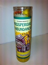 PROSPERITY AND ABUNDANCE PILLAR CANDLE PREPARED (PROSPERIDAD Y ABUNDANCIA VELA)