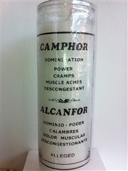 CAMPHOR CAMFOR 7 DAY SCENTED CANDLE IN GLASS (AL CAMPHOR)
