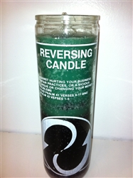REVERSIBLE / DOUBLE ACTION SEVEN DAY TWO COLOR CANDLE IN GLASS