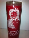 ECCE HOMO SEVEN DAY CANDLE IN GLASS ( GRAN PODER CANDLE )