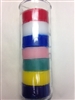 7 COLOR 7 DAY PULLOUT CANDLE IN GLASS