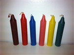 MULTIPLE COLOR 3 1/2" CANDLES NON-DRIPPING