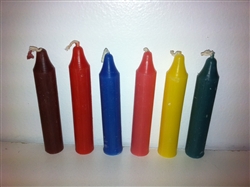 MULTIPLE COLOR 3 1/2" CANDLES NON-DRIPPING