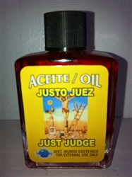 MAGICAL AND DRESSING OIL (ACEITE) 1/2OZ JUST JUDGE ( JUSTO JUEZ )