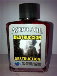 MAGICAL AND DRESSING OIL (ACEITE) 1/2OZ DESTRUCTION ( DESTRUCCION )