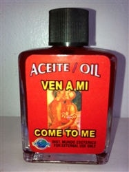 MAGICAL AND DRESSING OIL (ACEITE) 1/2OZ FOR COME TO ME (VEN A MI)