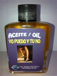 MAGICAL AND DRESSING OIL (ACEITE) 1/2OZ FOR I CAN AND YOU CAN'T (YO PUEDO Y TU NO)