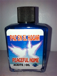 MAGICAL AND DRESSING OIL (ACEITE) 1/2 OZ FOR PEACEFUL HOME (PAZ EN EL HOGAR)
