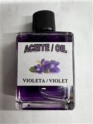 MAGICAL AND MYSTICAL DRESSING OIL (ACEITE) 1/2 OZ FOR VIOLET (VIOLETA)