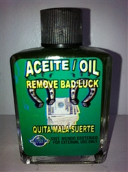 MAGICAL AND DRESSING OIL (ACEITE) 1/2 OZ FOR REMOVE BAD LUCK (QUITA MAL SUERTE)