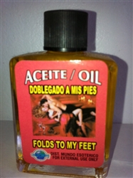 MAGICAL AND DRESSING OIL (ACEITE) 1/2 OZ FOR FOLDS TO MY FEET (DOBLEGADO A MIS PIES)