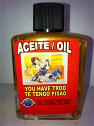 MAGICAL AND DRESSING OIL (ACEITE) 1/2 OZ FOR YOU HAVE TROD (TE TENGO PISAO)