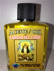 MAGICAL AND DRESSING OIL (ACEITE) 1/2OZ OUR LADY OF CHARITY (CARIDAD DEL COBRE)
