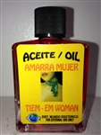 MAGICAL AND DRESSING OIL (ACEITE) 1/2OZ TIE THE WOMAN (AMARRA MUJER)