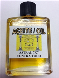 MAGICAL AND DRESSING OIL (ACEITE) 1/2OZ FOR 7 X 7 AGAINST ALL (7 X 7 CONTRA TODO)