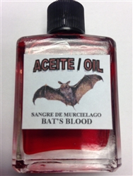 MAGICAL AND DRESSING OIL (ACEITE) 1/2 OZ - BAT'S BLOOD (SANGRE DE MURCIELAGO)