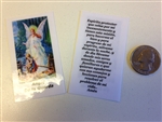 SMALL HOLY PRAYER CARDS FOR GUARDIAN ANGEL (ANGEL DE LA GUARDA) IN SPANISH SET OF 2 WITH FREE U.S. SHIPPING!