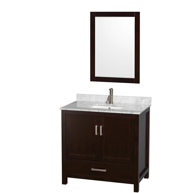 Sheffield 36" Single Bathroom Vanity by Wyndham Collection - Espresso