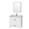 Sheffield 36" Single Bathroom Vanity by Wyndham Collection - White