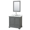 Deborah 36" Single Bathroom Vanity by Wyndham Collection - Dark Gray