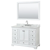 Deborah 48" Single Bathroom Vanity by Wyndham Collection - White