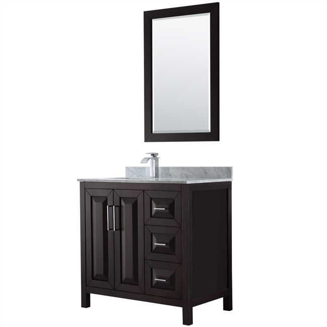 Daria 36" Single Bathroom Vanity by Wyndham Collection - Dark Espresso