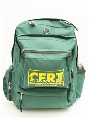 CERT Backpack, deluxe model, with multiple compartments & CERT logo