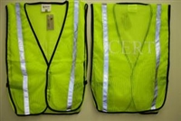 CERT Imprinted, Hi-Viz Green Mesh Vest, Size: 2X-3X