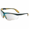 Honeywell UvexTM Genesis X2TM Safety Glasses, Anti-Scratch, SCT-Reflect 50 Lens, Ultra-dura, Black/Yellow Frame
