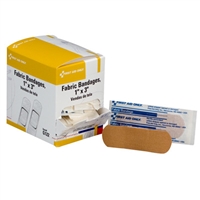 Bandage, 1 inch x 3 inch Fabric Strip, 100 per box