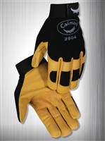 Caiman Mechanics Gloves, Gold Goatskin Leather