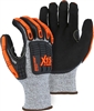 X15 Cut & Impact Resistant Gloves, HPPE Knit, Double Sandy Nitrile Coated