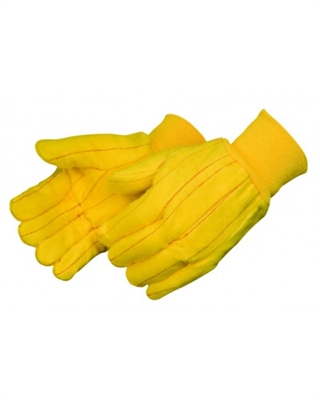 CHORE GLOVES, GOLDEN HVY WT, COTTON