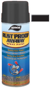 Flat Black Spray Paint, 12 oz