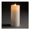 LightLi by Liown - Moving Flame - Flameless LED Candle - Indoor - Ivory Paraffin Wax - Remote Ready - 3.5" x 8.5"