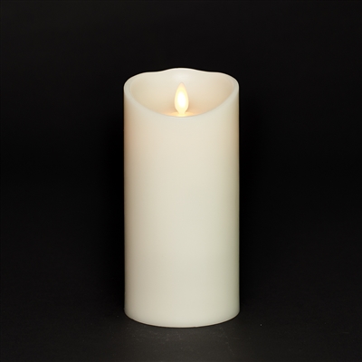 Torchier Moving Flame - Flameless LED Candle - Indoor - Wax - Ivory - Remote Ready - 3.5" x 7"