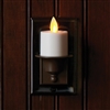 Liown Moving Flame - Automatic Flameless LED Tealight Plug-In Night Light - Indoor - Ivory & Brown ABS