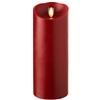 Liown - Moving Flame - Flameless LED Candle - Indoor - Red Wax - Cinnamon Scented - Remote Ready - 3.5" x 9"