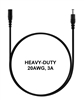 1.6-ft Power Extension Cable - HEAVY-DUTY - 20AWG - 3A - 5.5mm x 2.1mm Barrel Connectors - Works with Battery Eliminator Kits