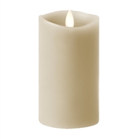 Luminara - 360-Degree Flameless LED Candle - Indoor - Unscented Stone Grey Wax - Remote Ready - 3" x 4"