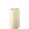 Liown - Moving Flame - Flameless LED Candle - Indoor - Ivory Wax - Flat Top - Remote Ready - 3.5" x 7"