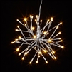 RAZ Imports - 10" Silver Starburst with 48 Warm White LED Lights and 8-Hour Timer