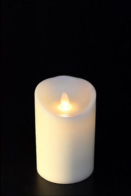 Avalon - Flameless LED Candle - Indoor - Unscented Ivory Wax - Remote Ready - 3" x 4"
